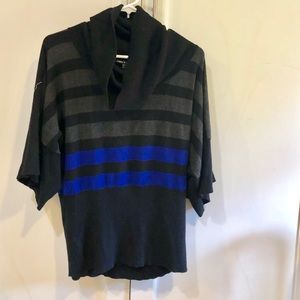 EUC Cable & Gauge Cowl Neck Sweater - Bell Sleeves